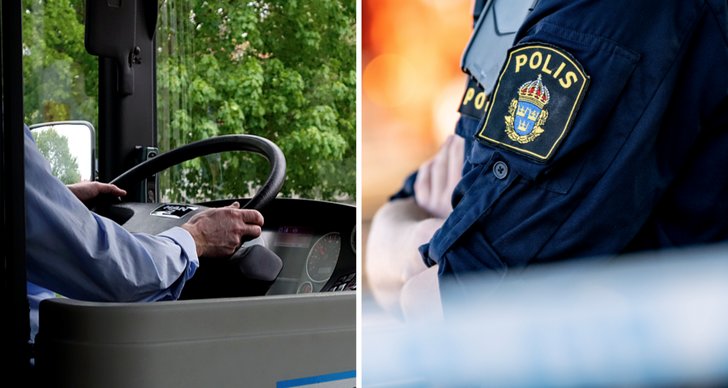 polis, Sverige, Buss